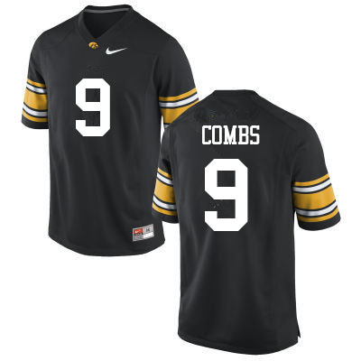 Men #9 Jack Combs Iowa Hawkeyes College Football Jerseys Sale-Black